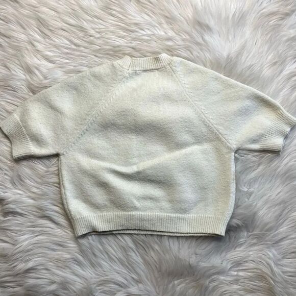 Pullover Crew Neck Knit Sweater White Size 3T - Picture 3 of 3